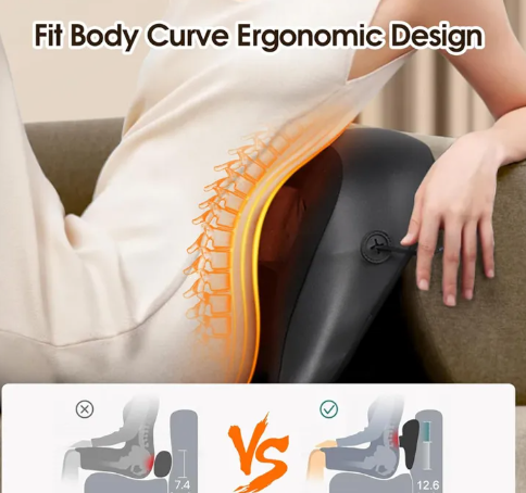 Neck & Shoulder Massage Pillow - Deep-Kneading Relief